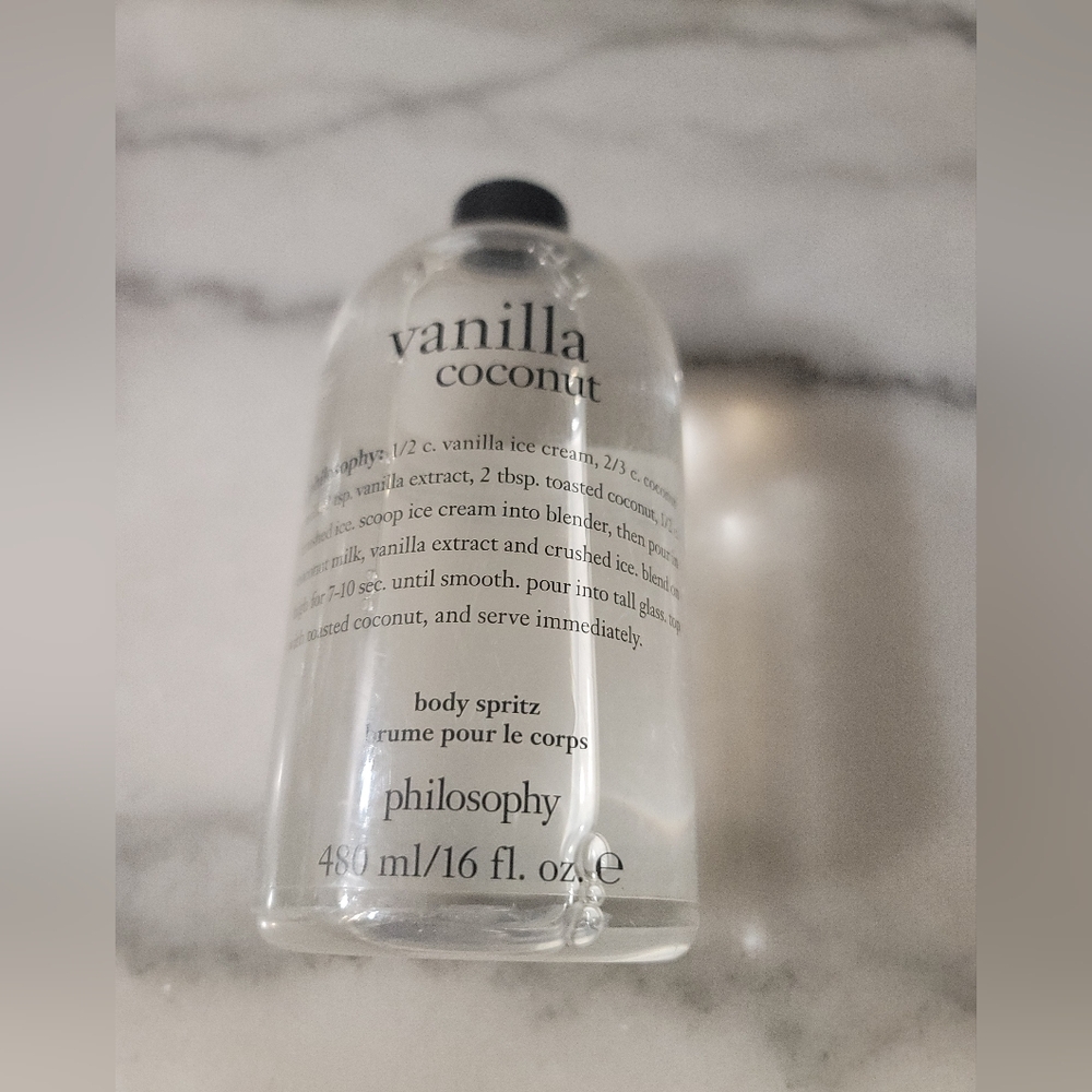 NEW Philosophy Vanilla coconut body spritz no pump